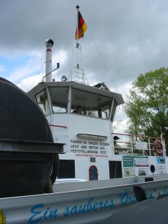 Rhein Fähre zwischen Bad Honnef und Rolandseck, Bild vom 02.05.2008