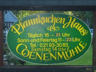 Pfannkuchenhaus Coenenmühle, Bild vom 12.10.2008